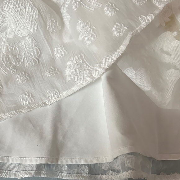 Princess Polly New Chapters Broderie Mini Dress White Floral Embroidery Size 8 - Picture 12 of 12